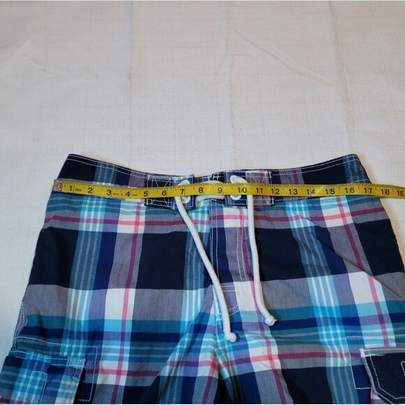 Hollister Plaid 8" Swim Trunks Board Shorts Size Medium - Picture 7 of 9